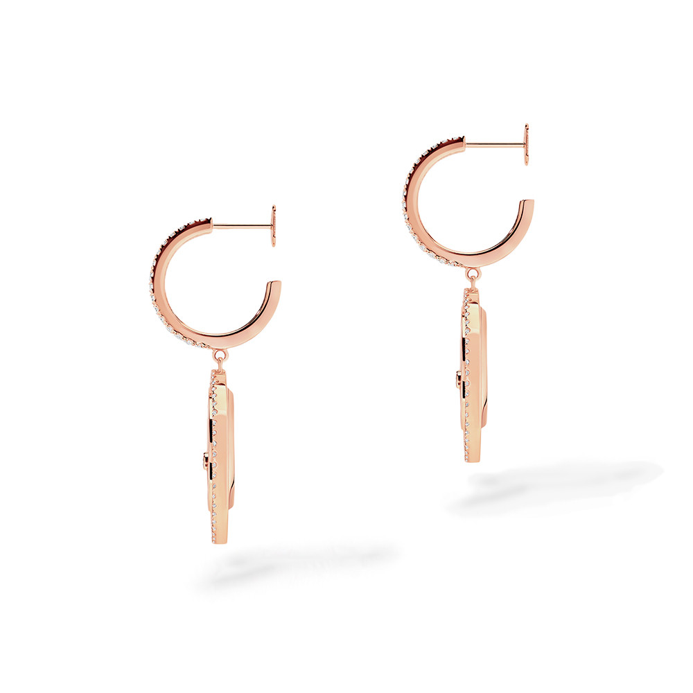 Messika Lucky Move Mother of Pearl Earrings Side