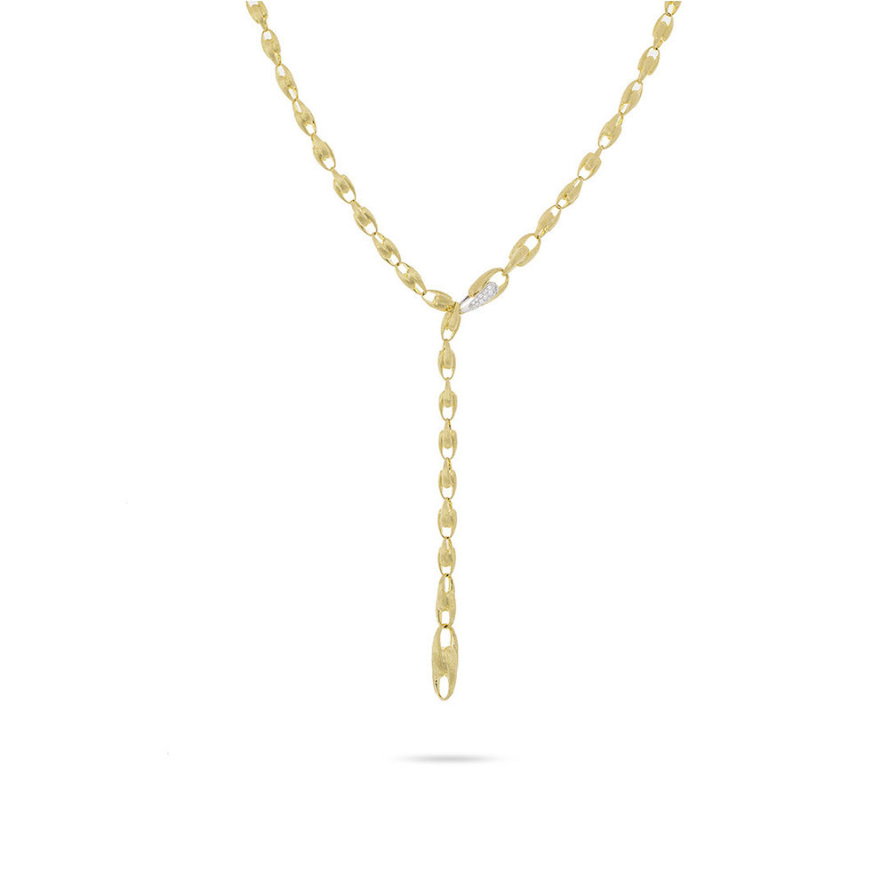 Marco Bicego Lucia Yellow Gold Diamond Lariat Necklace