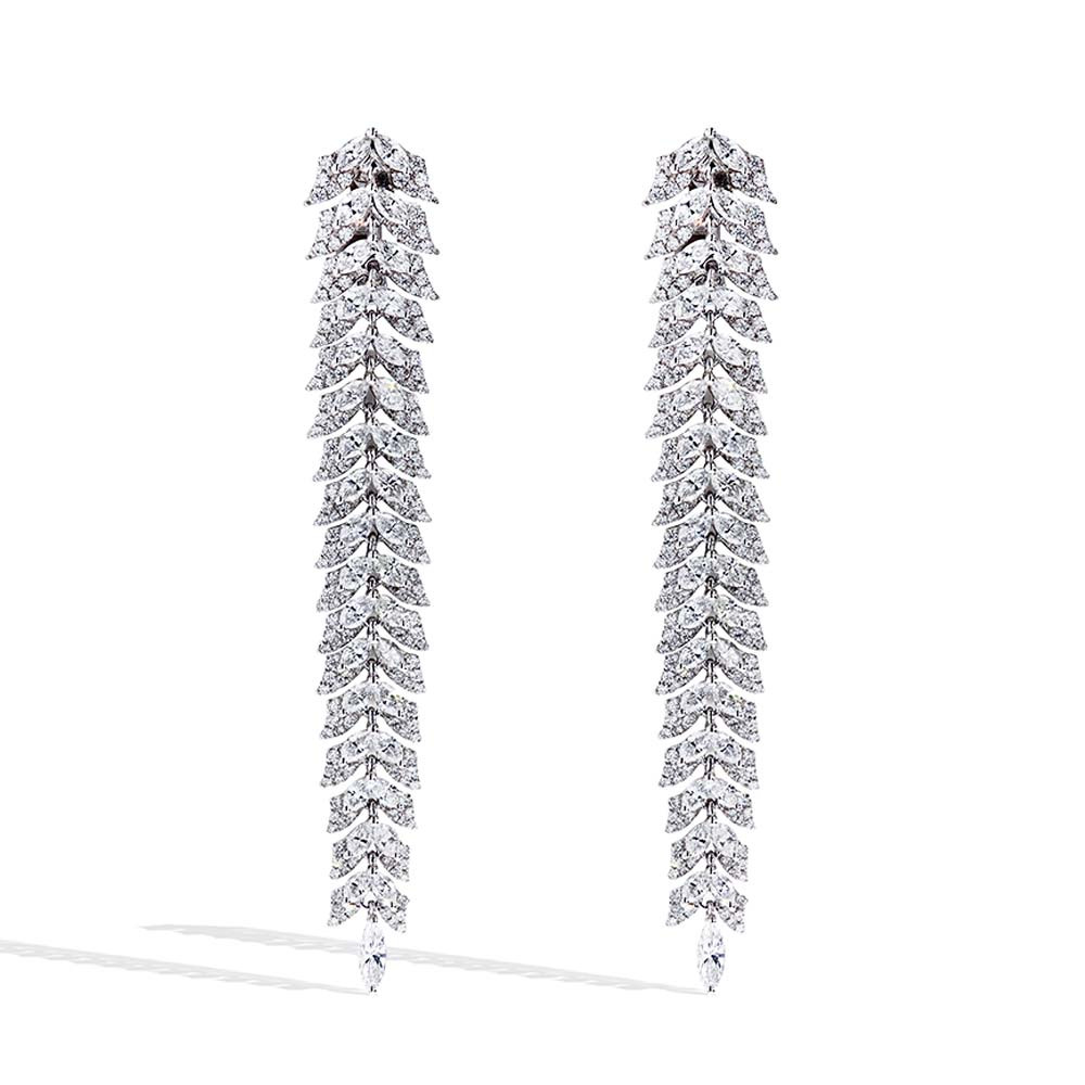 Purity Diamond Drop Earrings | Designer Fine Jewelry by Sara Weinstock-happymobile.vn