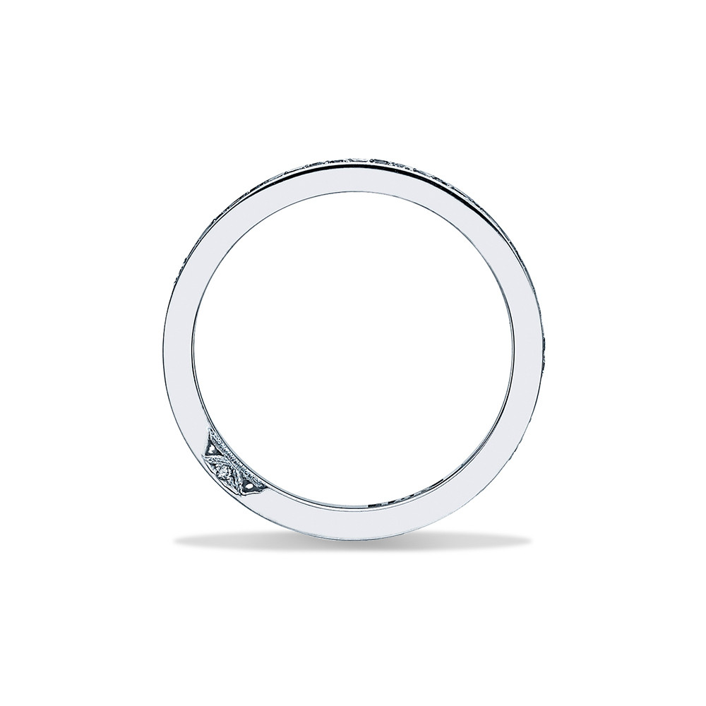 Tacori Dantela Diamond Eternity Wedding Ring in 18K Gold profile view