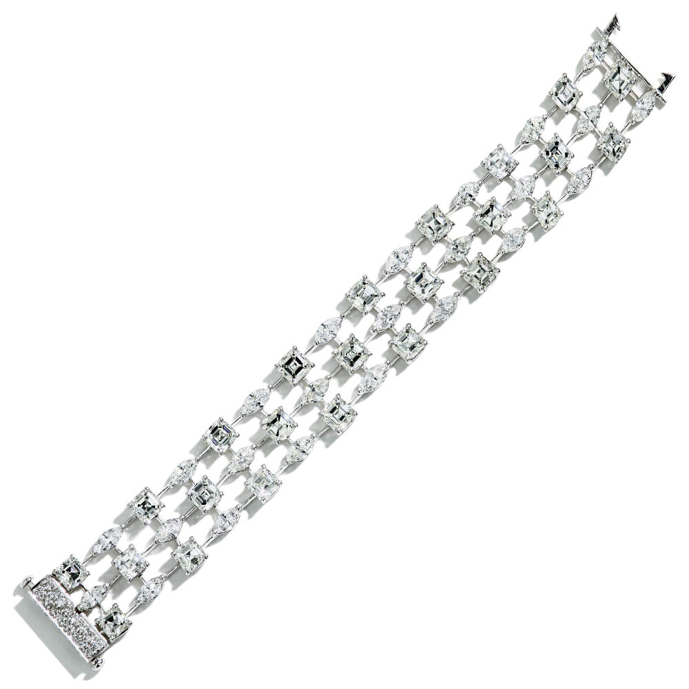 Private Label Mixed Large Fancy Shape Diamond Bracelet