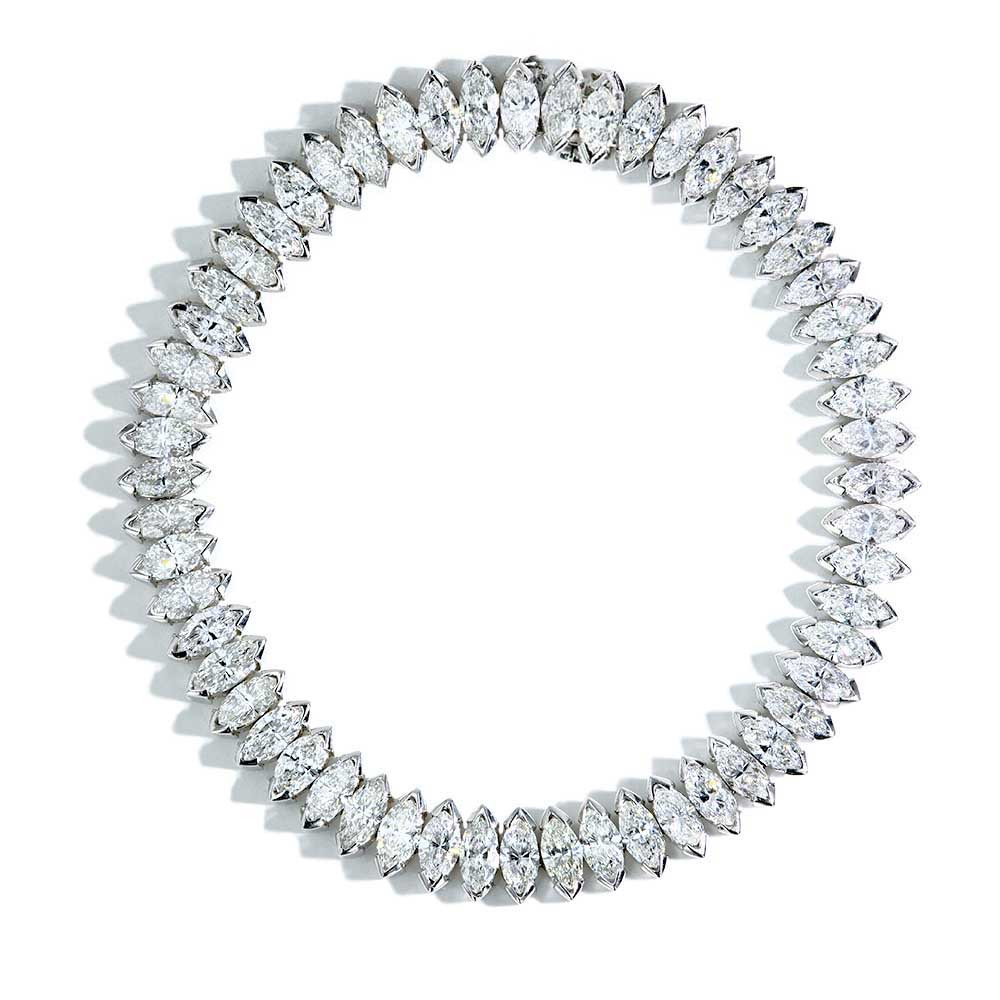 Marquise Diamond Tennis Bracelet