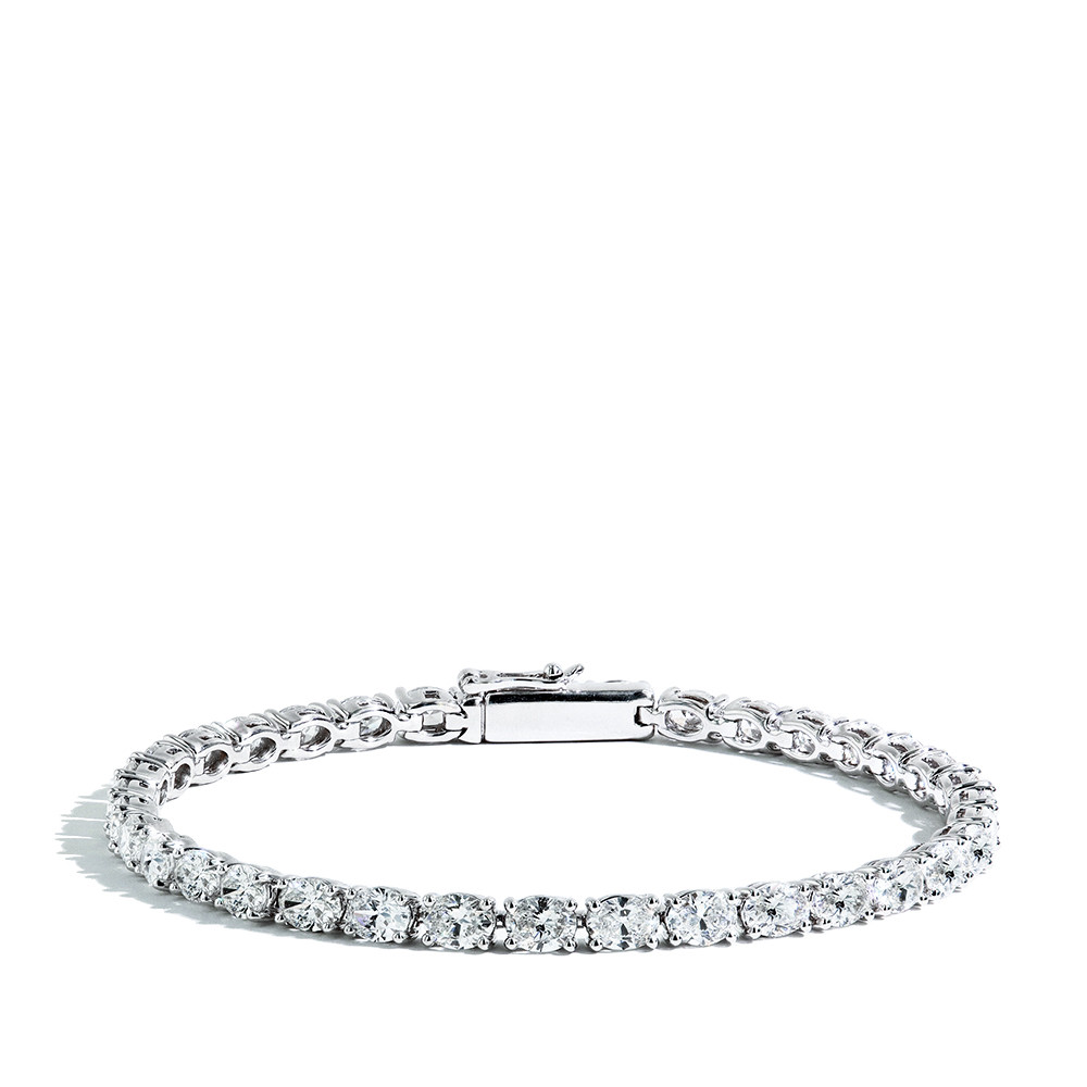 8ctw Oval Diamond Tennis Bracelet