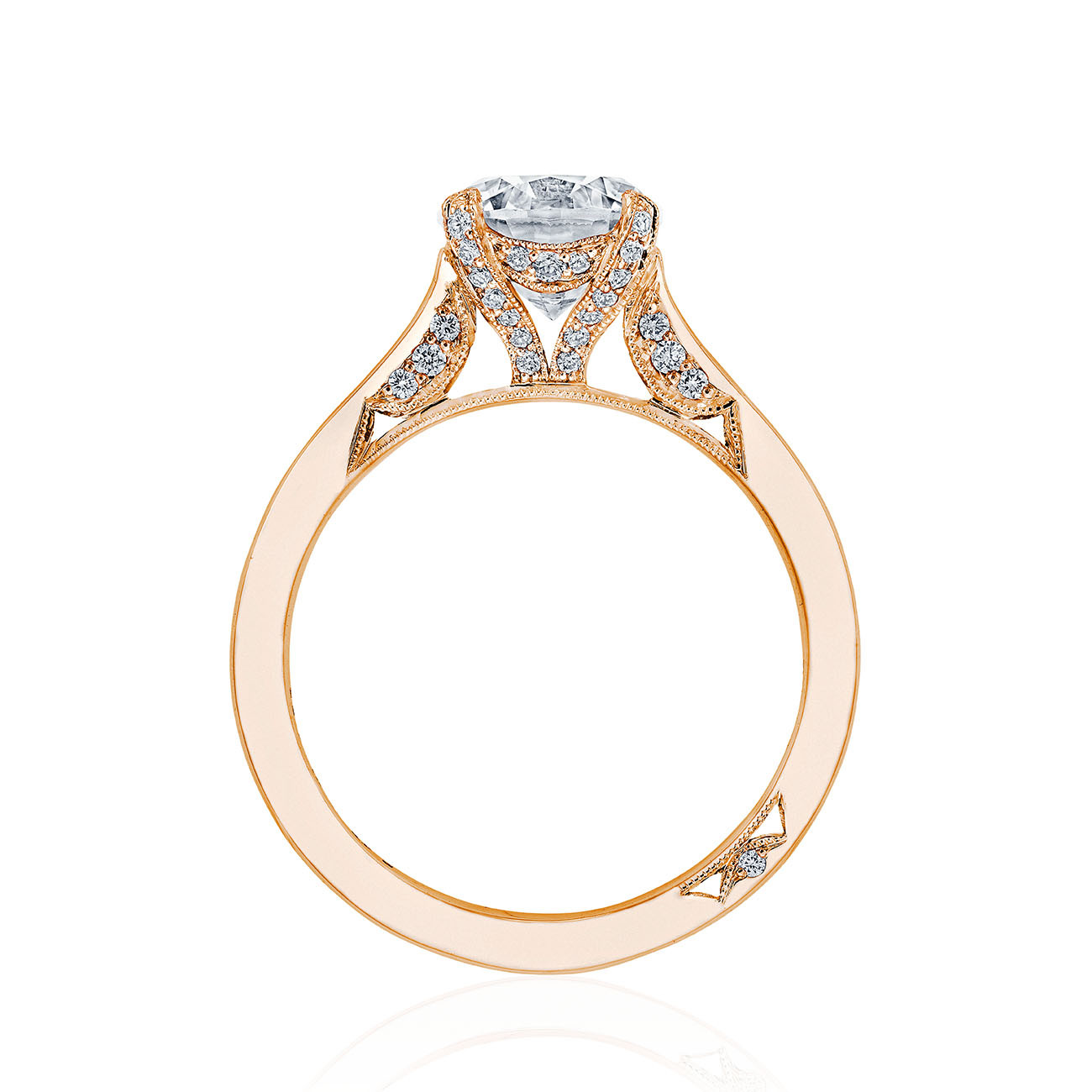 Tacori Simply Tacori Cathedral Solitaire Engagement Ring Profile