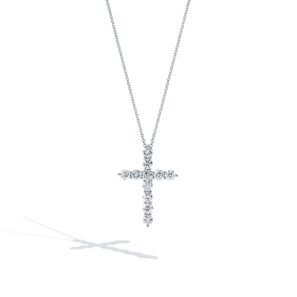 WARREN JAMES 9ct White Gold Cross Over Diamond Ring | The Gold Chain Company