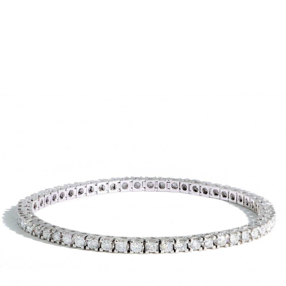 14k White Gold 3 Carat Diamond Tennis Bracelet – Smyth Jewelers