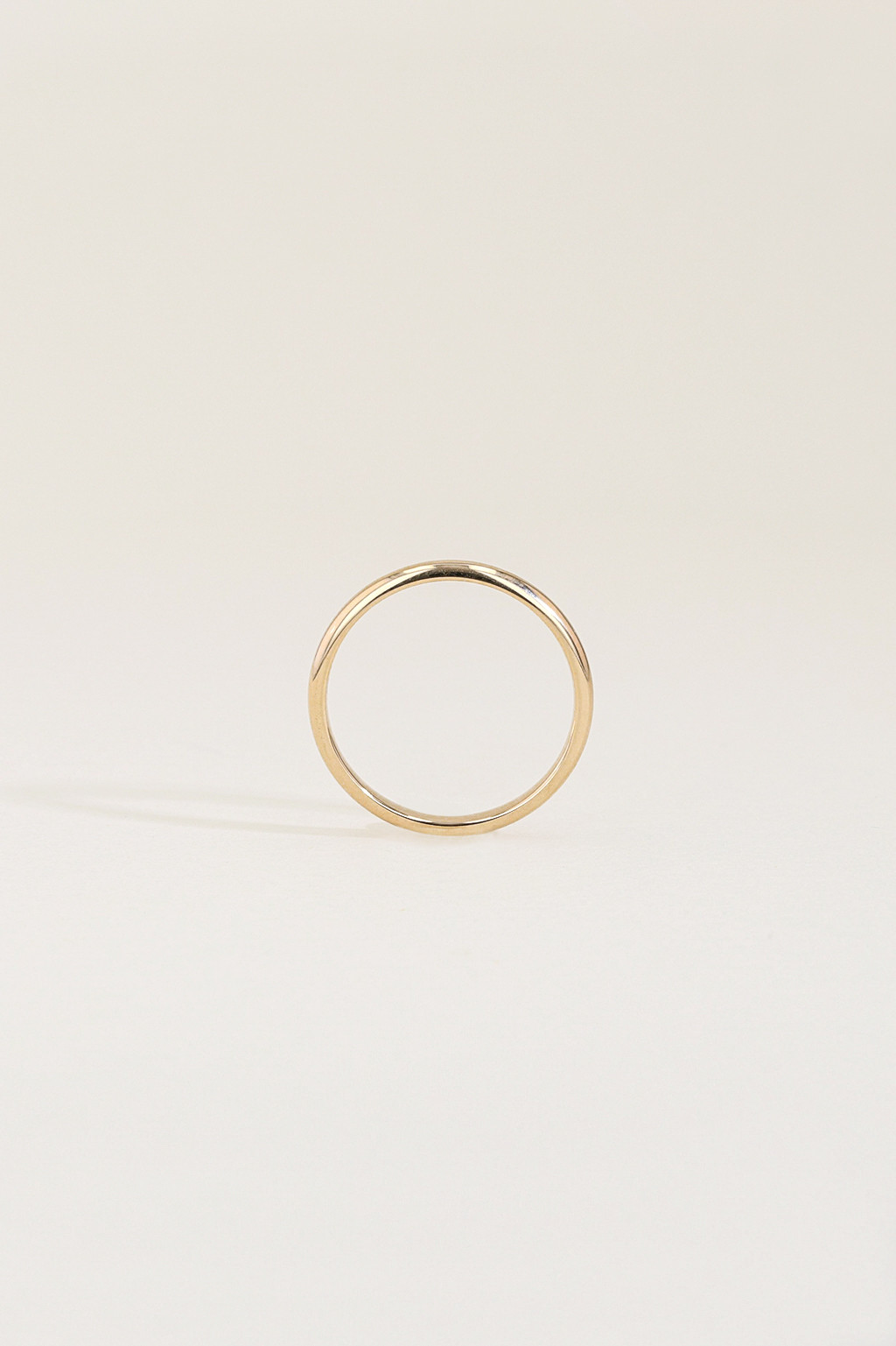 The Classic Gold Wedding Ring standing view