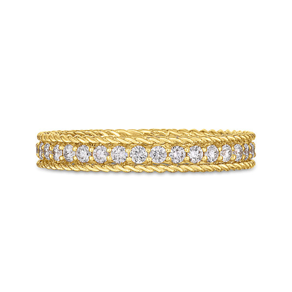 Roberto Coin Yellow Gold Symphony Princess Diamond Ring