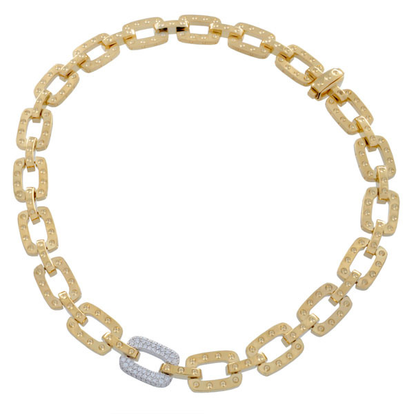 Roberto Coin Pois Moi Diamond Chain Link Necklace