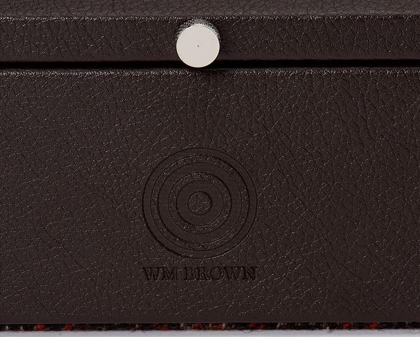 WM Brown x Wolf Case Close up Logo