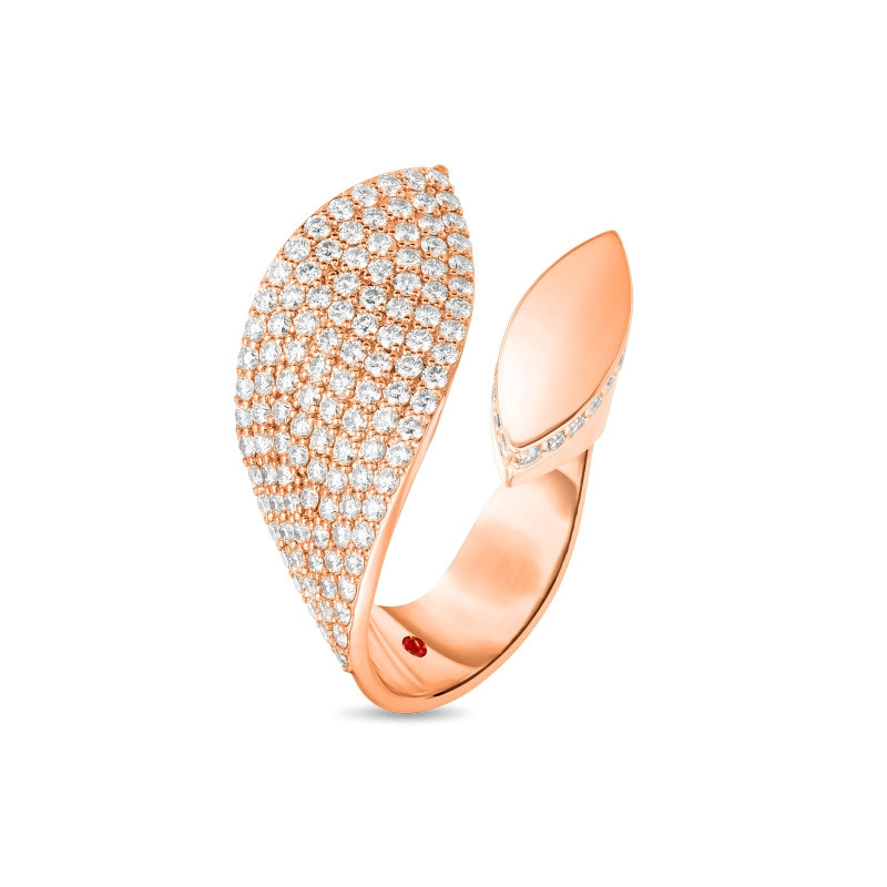 Roberto Coin Petals Rose Gold & Diamond Wrap Ring