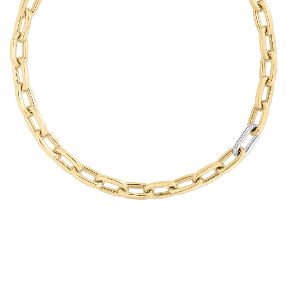 Chunky Link Chain Necklace I Thick Gold Chain Necklace I Safana Jewellery