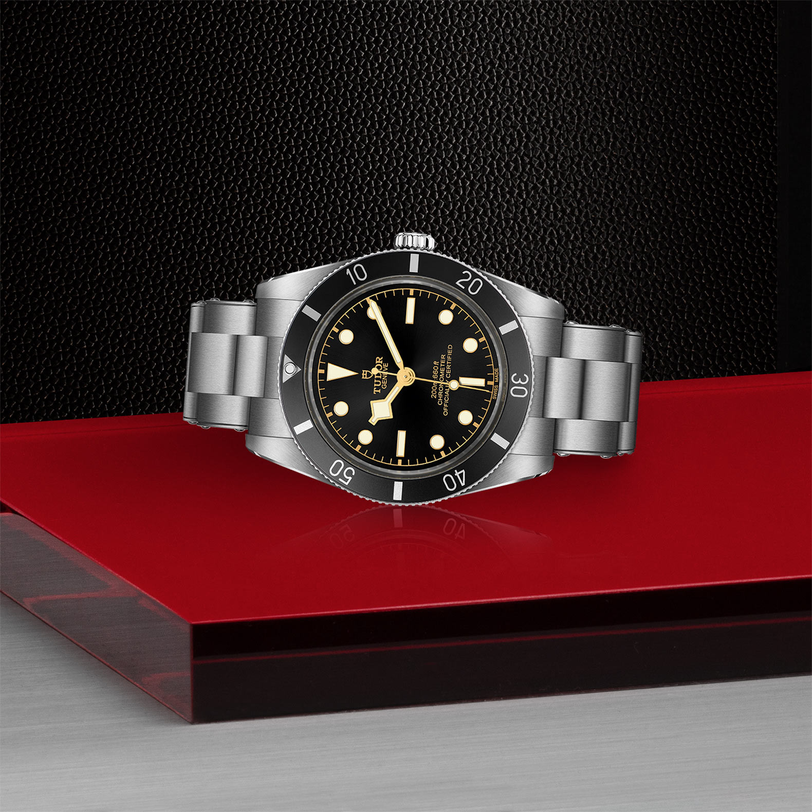 TUDOR Black Bay 54 with 37mm Steel Case and Steel Bracelet M79000N-0001 Watch in Store Laying Down