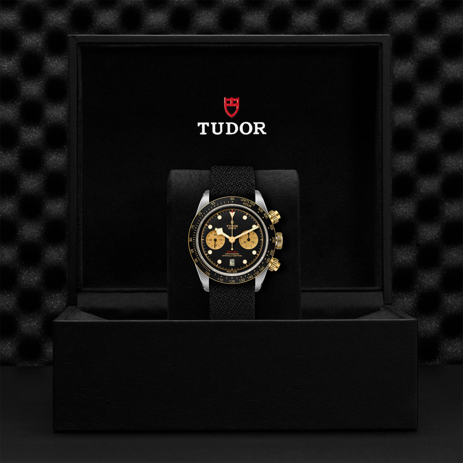 TUDOR Black Bay Heritage Chrono S&G Watch in Presentation Box