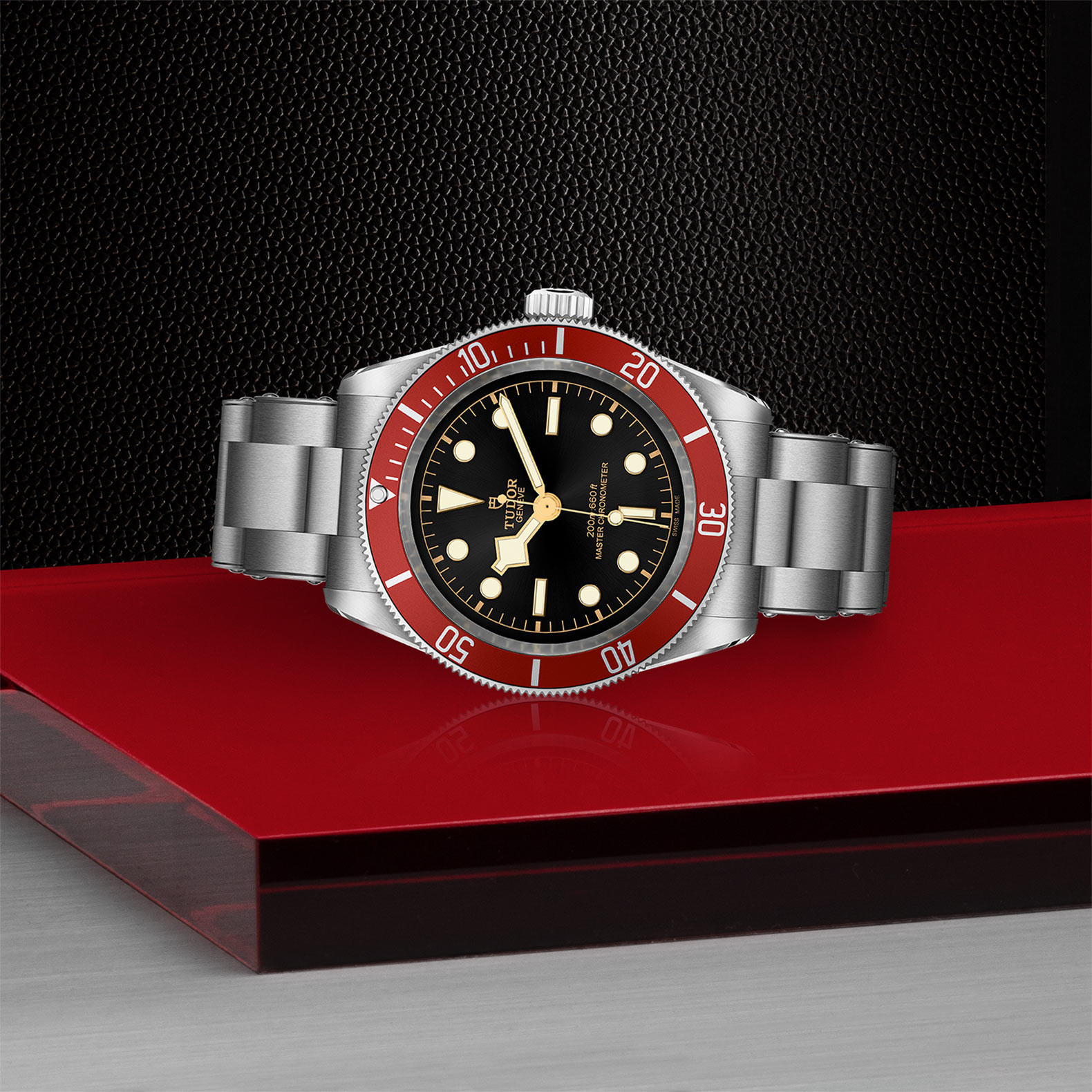 TUDOR Black Bay with 41mm Steel Case and Steel Bracelet M7941A1A0RU-0001 Watch in Store Laying Down