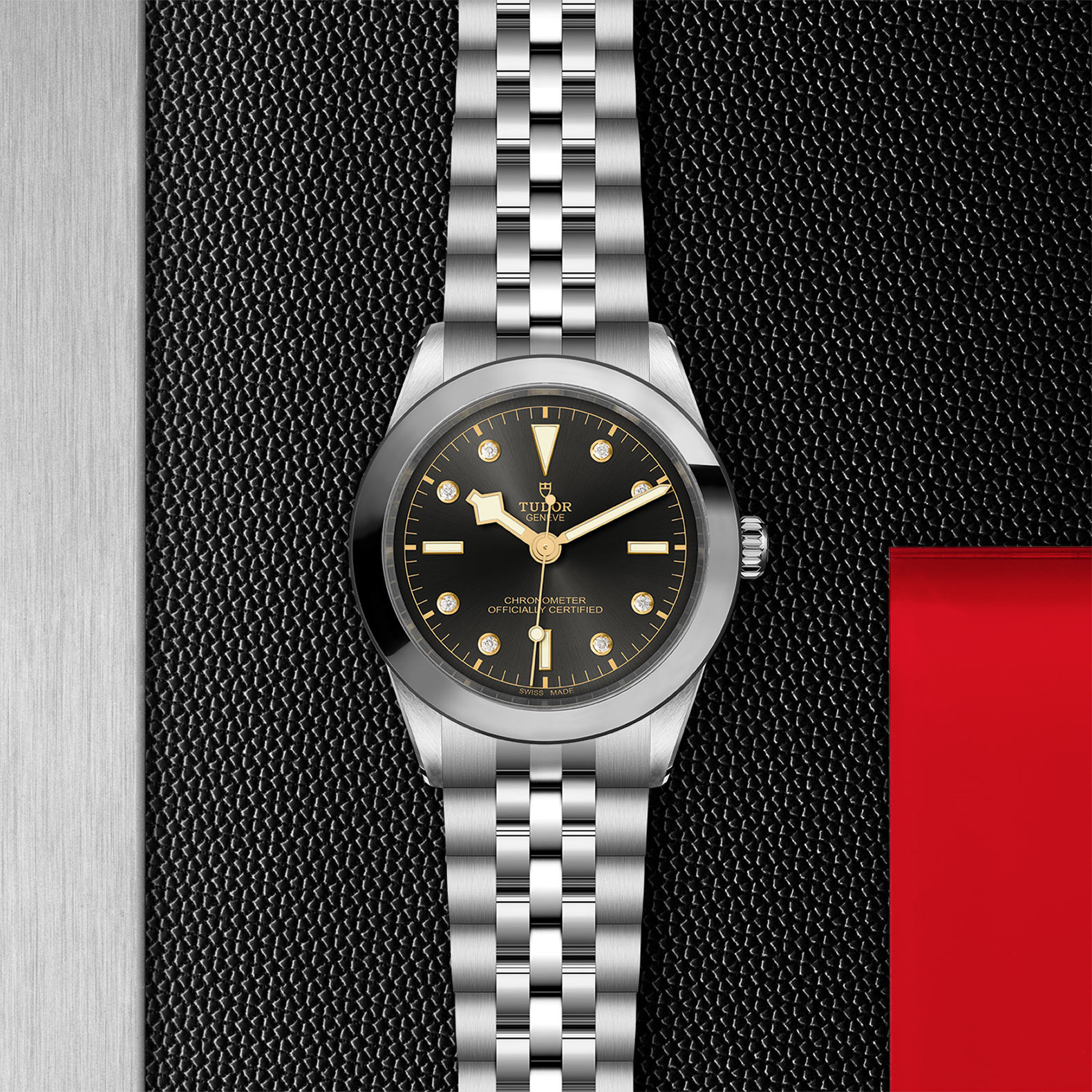TUDOR Black Bay 39 with 39mm Steel Case and Steel Bracelet M79660-0004 Watch in Store Flat Lay
