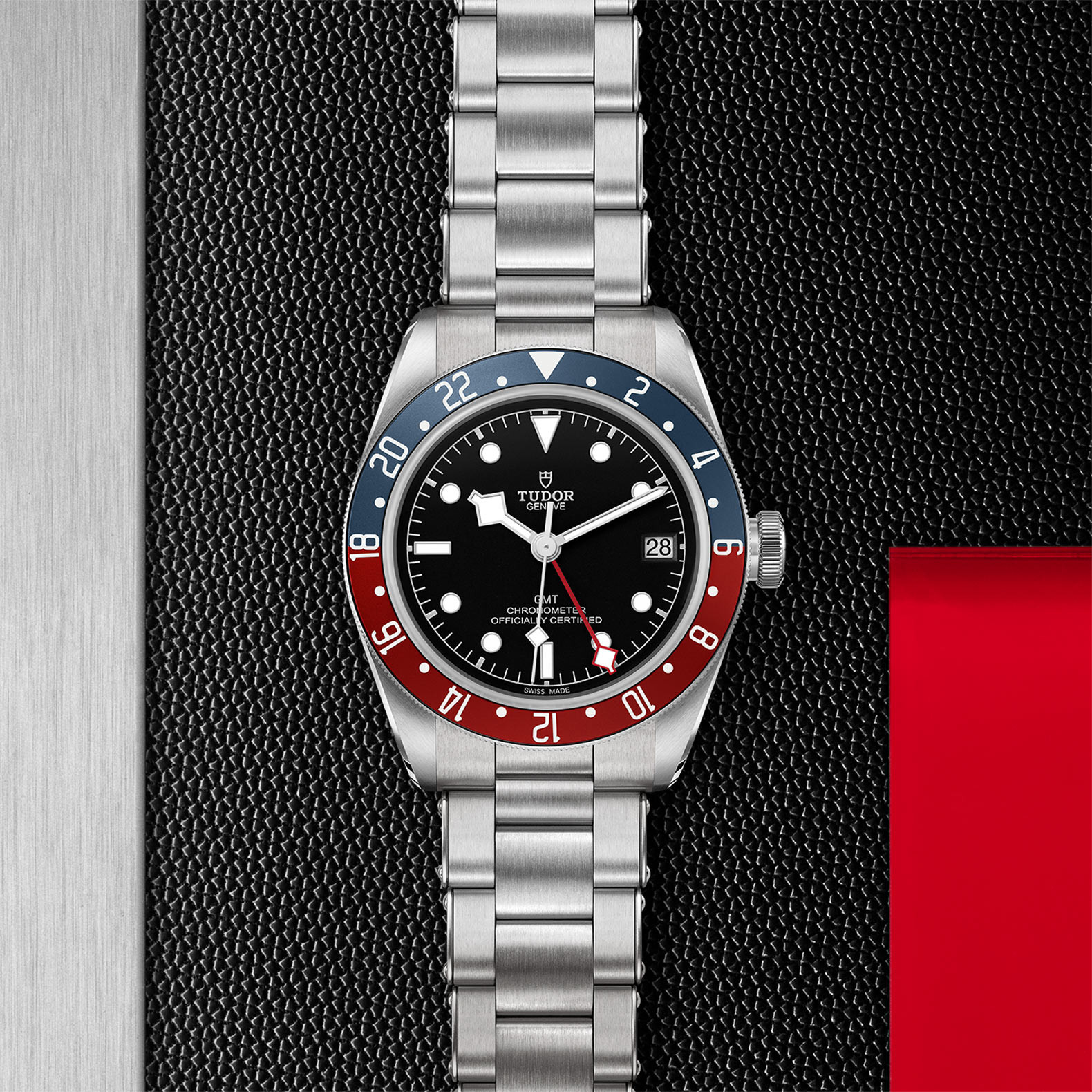 TUDOR Black Bay GMT Watch in Store Flat Lay
