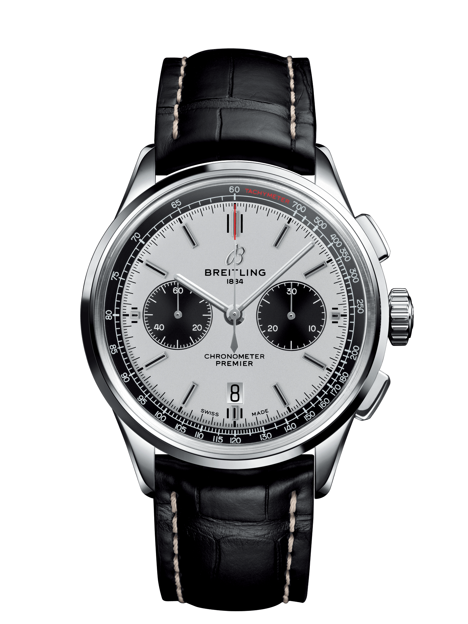 Breitling Premier B01 Black & Steel 42mm Watch