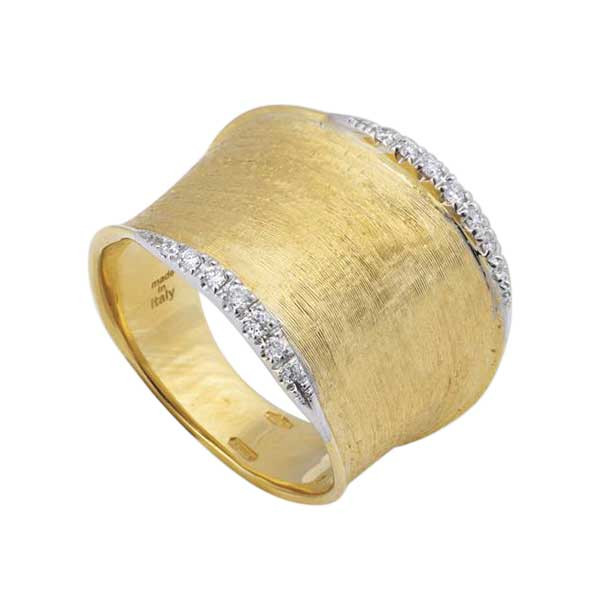 Marco Bicego 18kt Yellow Gold Grey Diamond Ring