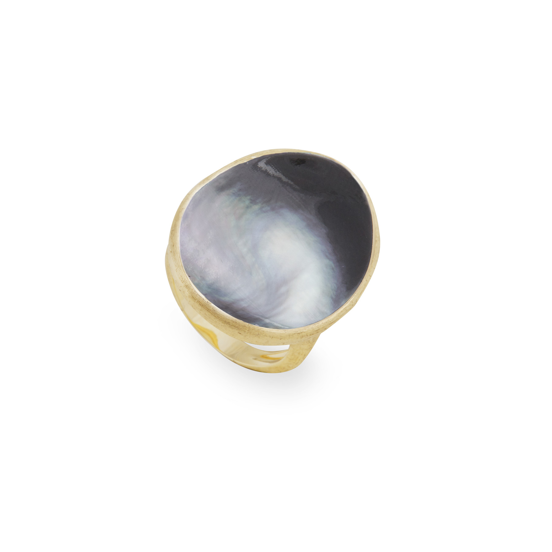 Marco Bicego Large Black Mother of Pearl Lunaria Cocktail Ring