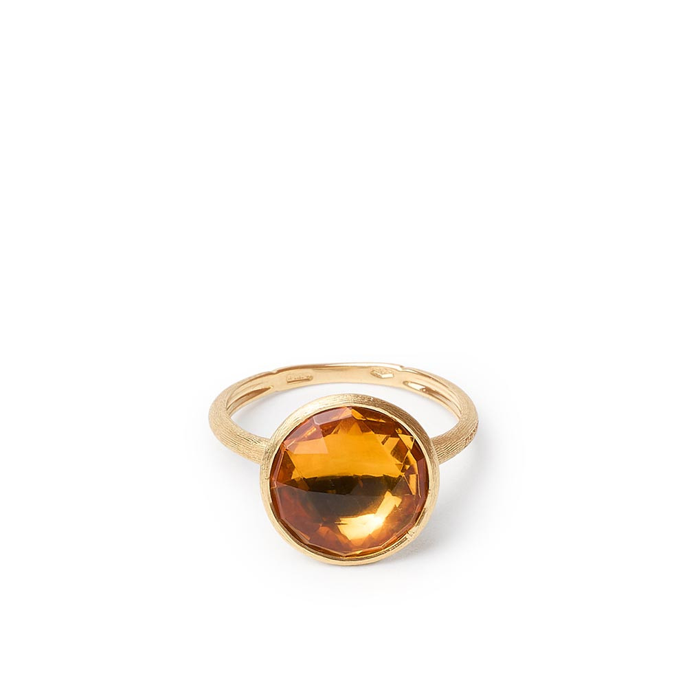 Citrine Jaipur Gold Ring