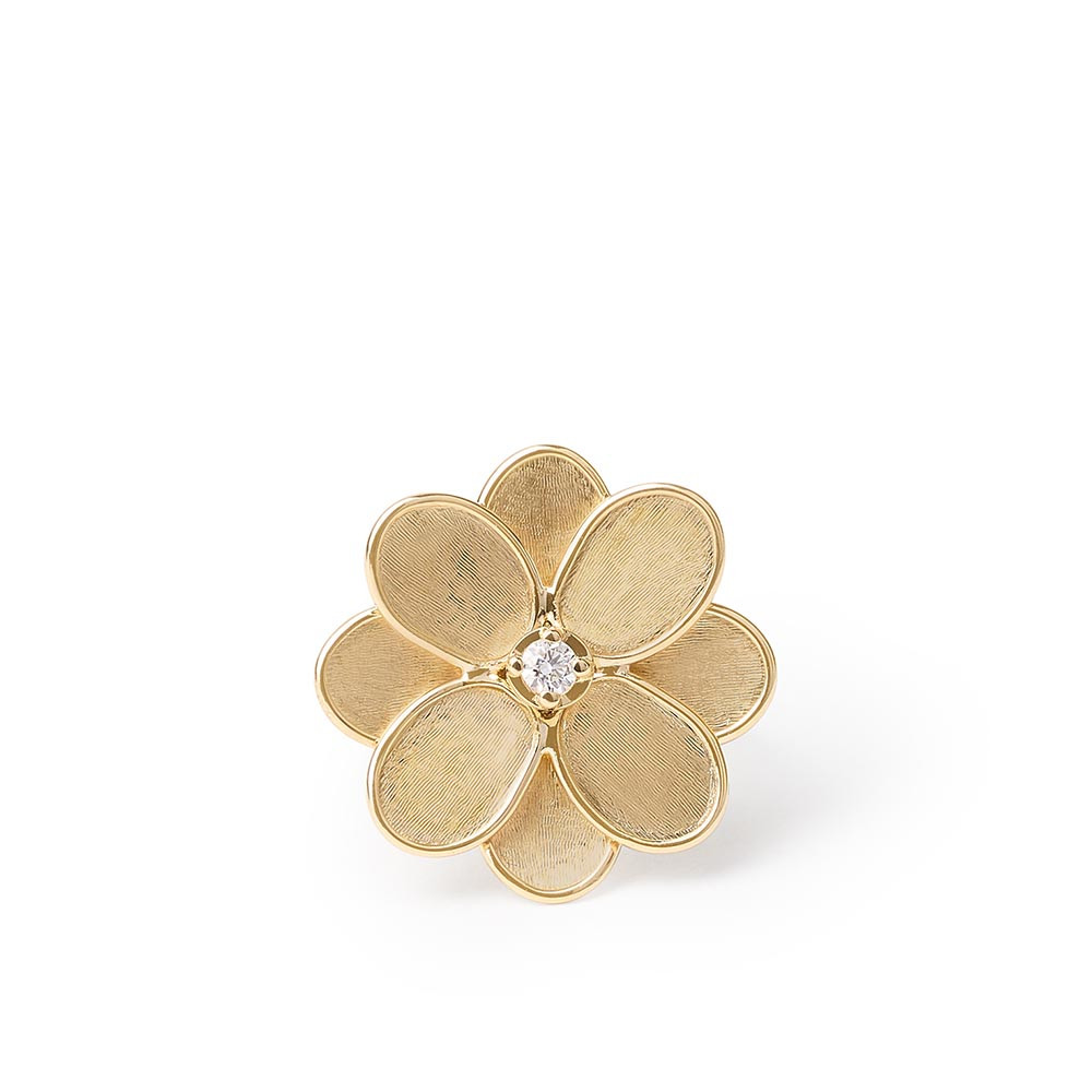Marco Bicego Petali Diamond Flower Ring in 18K Yellow Gold