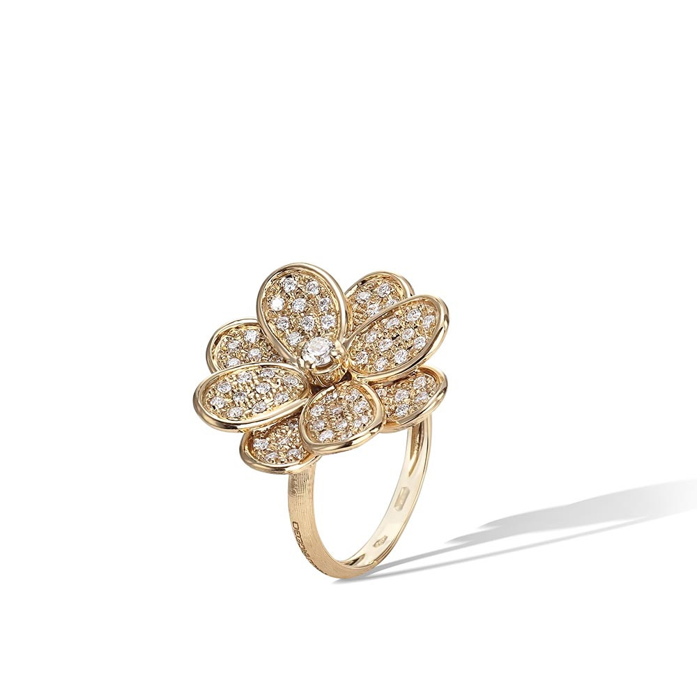 Marco Bicego Petali Pave Diamond Flower Ring