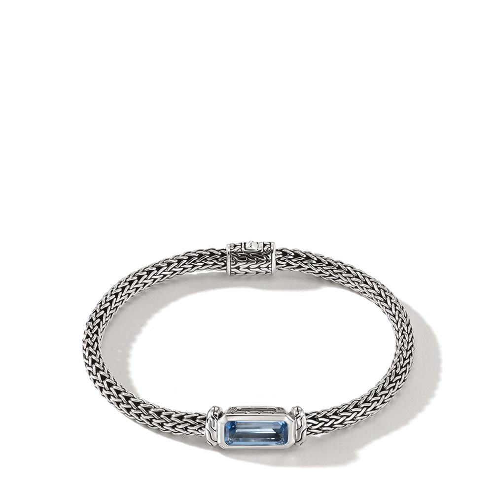 Aquamarine Bracelet, Mala Bracelet with 925 Silver Aquamarine, Blue La –  CelticSynergy