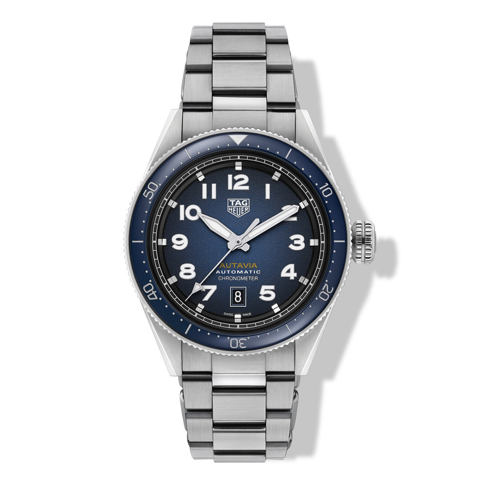 Tag Heuer Autavia Calibre 5 42mm Blue Dial Steel Watch