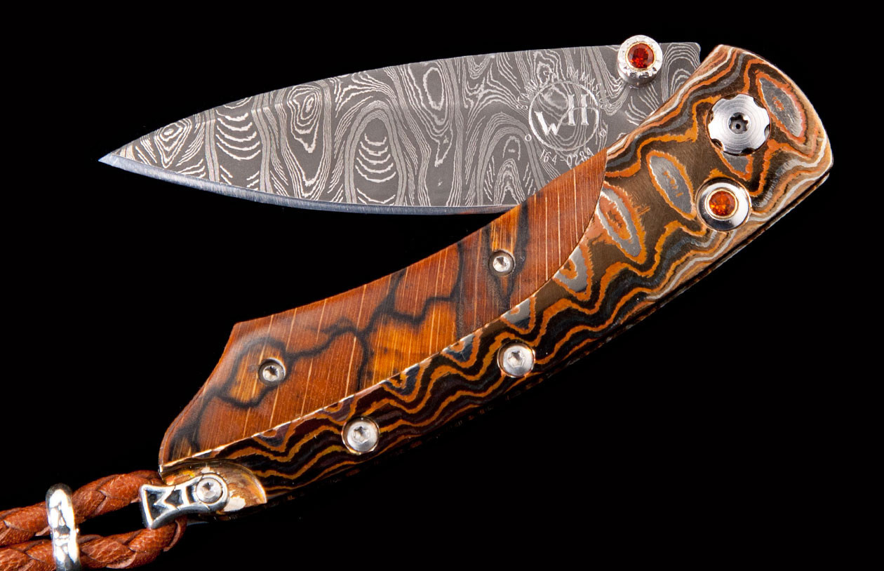 William Henry Steel & Pikatti Woodland Pocket Knife front image