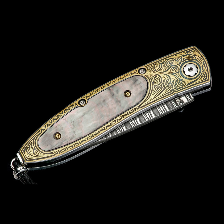 Monarch Gracious 24K Yellow Gold William Henry Closed Pocket Knife
