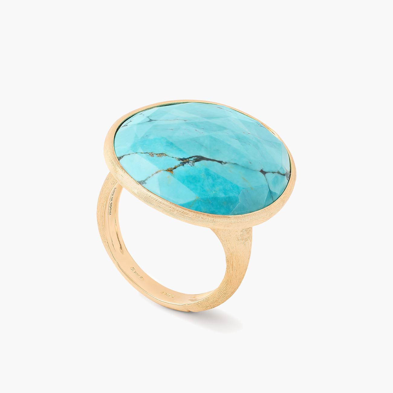 Marco Bicego Lunaria Turquoise Gold Cocktail Ring
