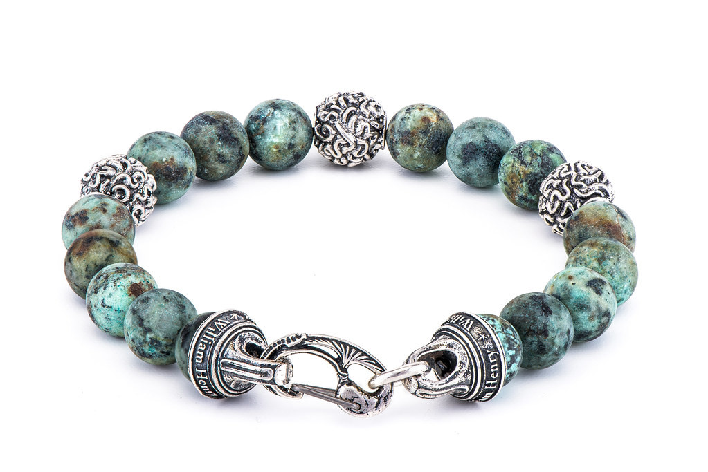 William Henry Turquoise Beaded Bracelet