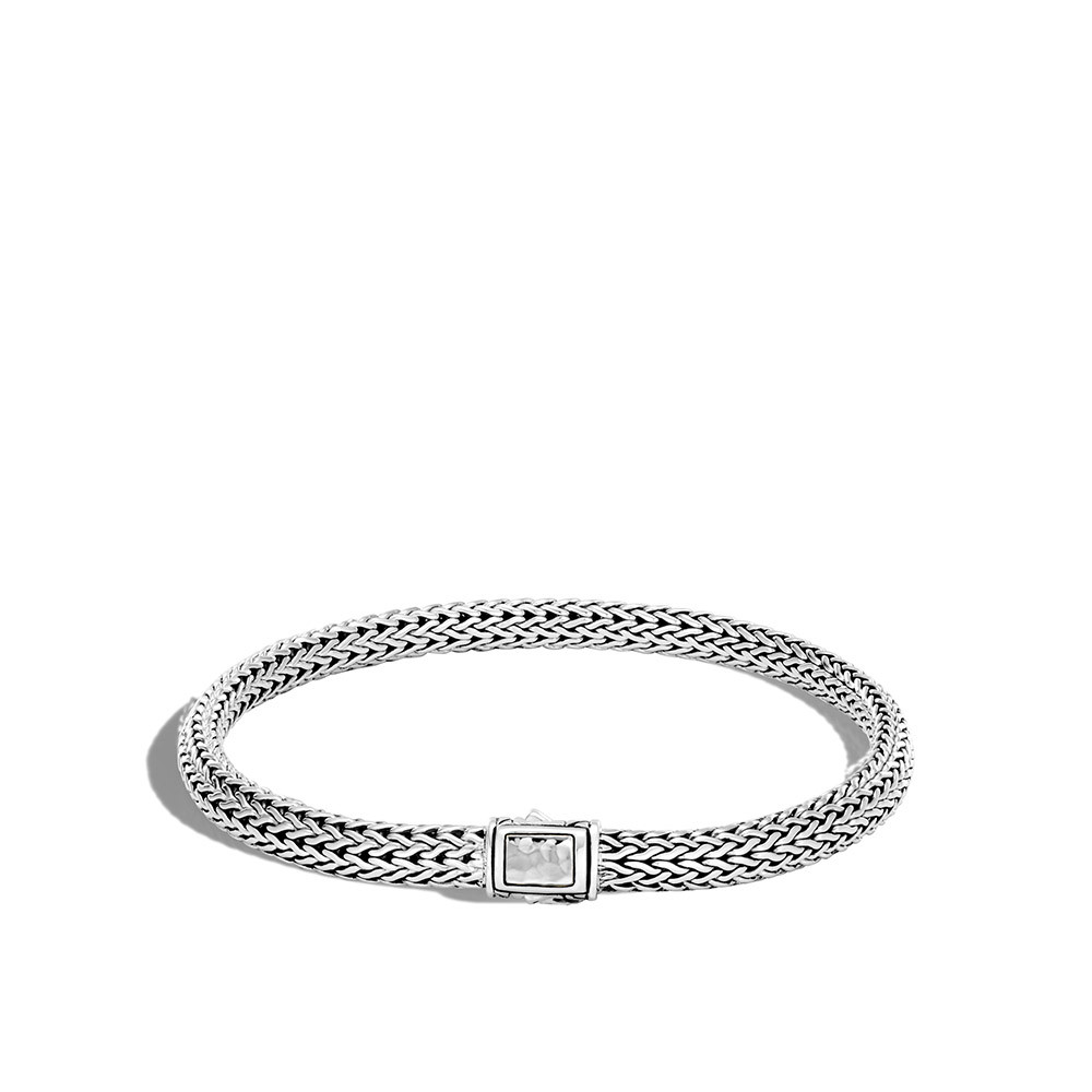 John Hardy Hammered Silver 5mm Classic Chain Bracelet