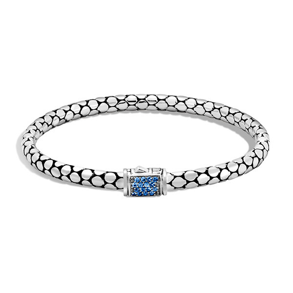 John Hardy Dot Blue Sapphire Chain Bracelet
