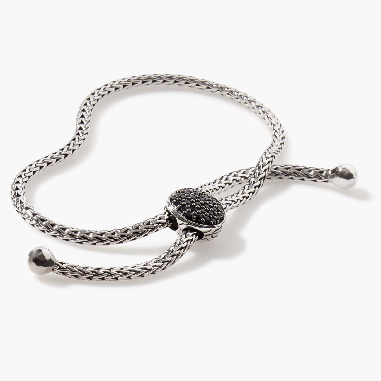 John Hardy Black Sapphire Classic Chain Adjustable Pull Through Bracelet Lifestyle