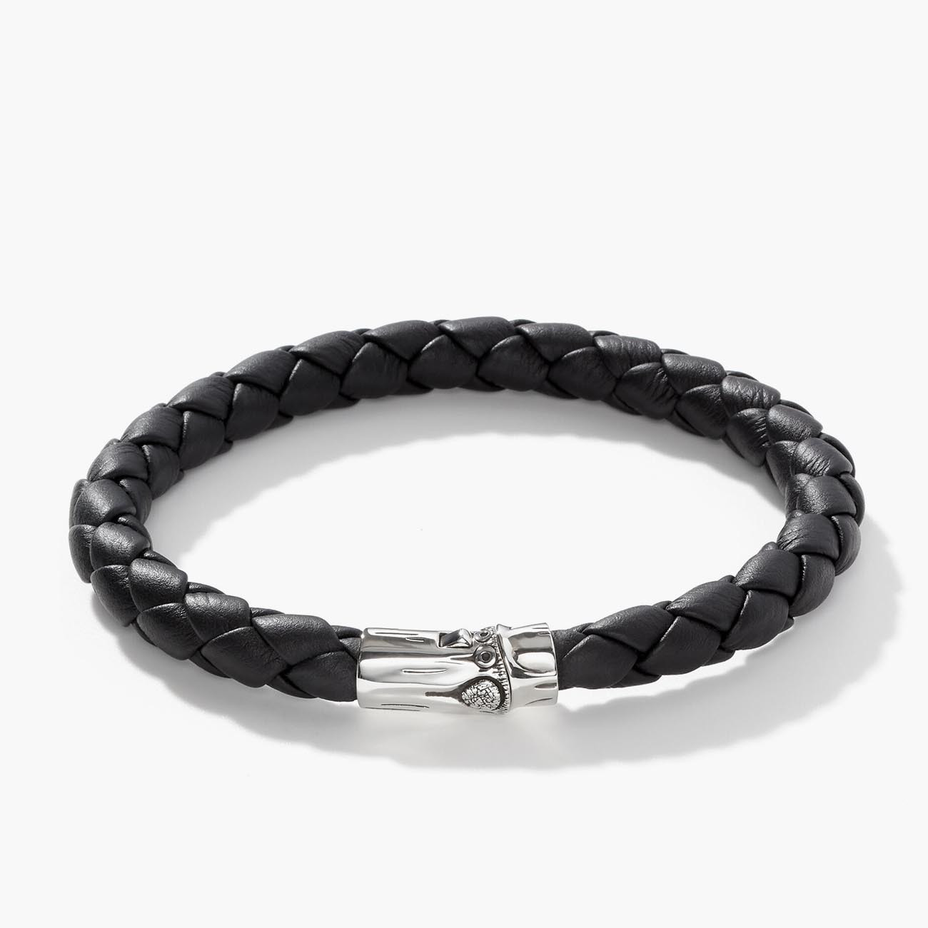 Men's or Women's Black Leather Bracelet, adjustable – Create Hope Cuffs