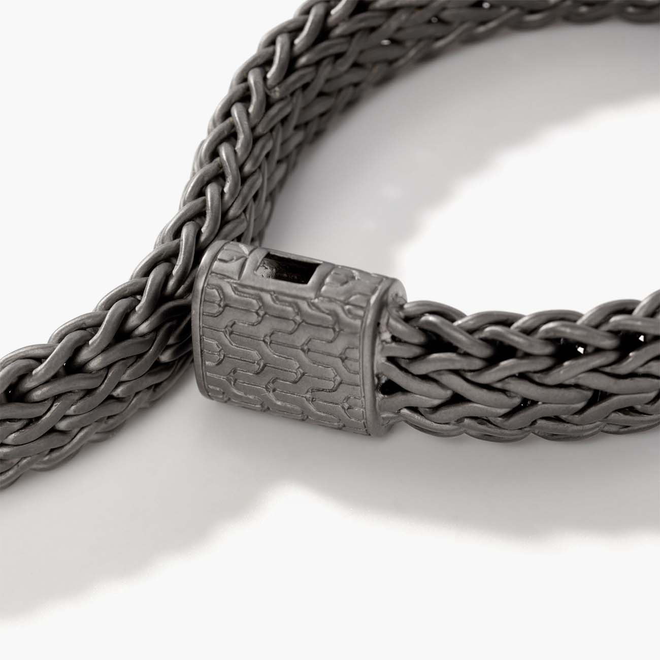 John Hardy Black Rhodium 11mm Classic Chain Bracelet Closeup