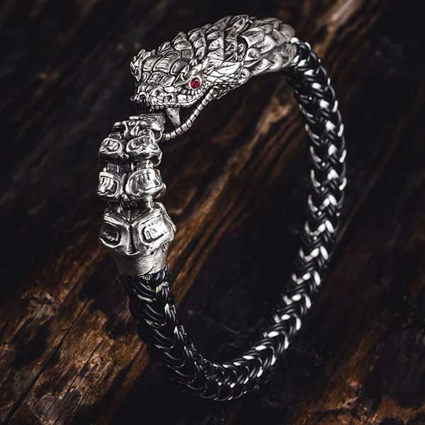 Cobra Silver Bracelet | 925 Sterling Silver | Dynamis Jewelry