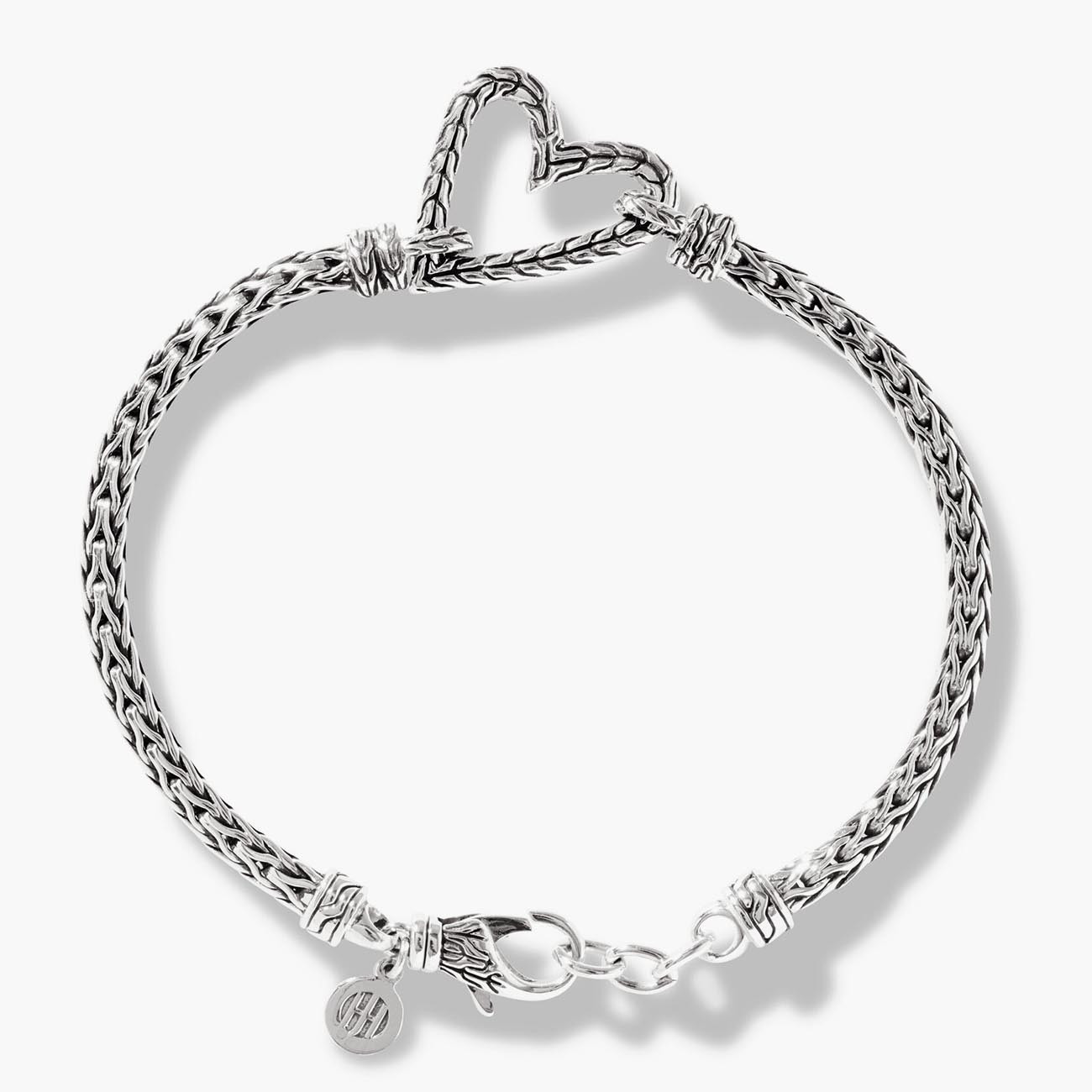 John Hardy Manah Heart Classic Chain Bracelet Profile