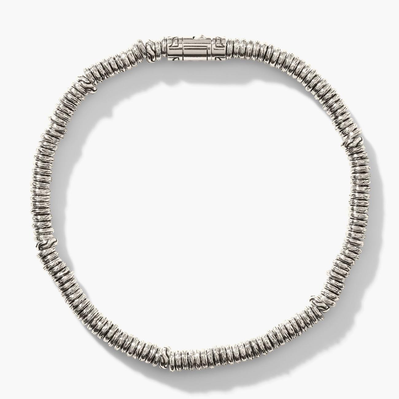 Heishi Classic Chain Silver Bracelet 