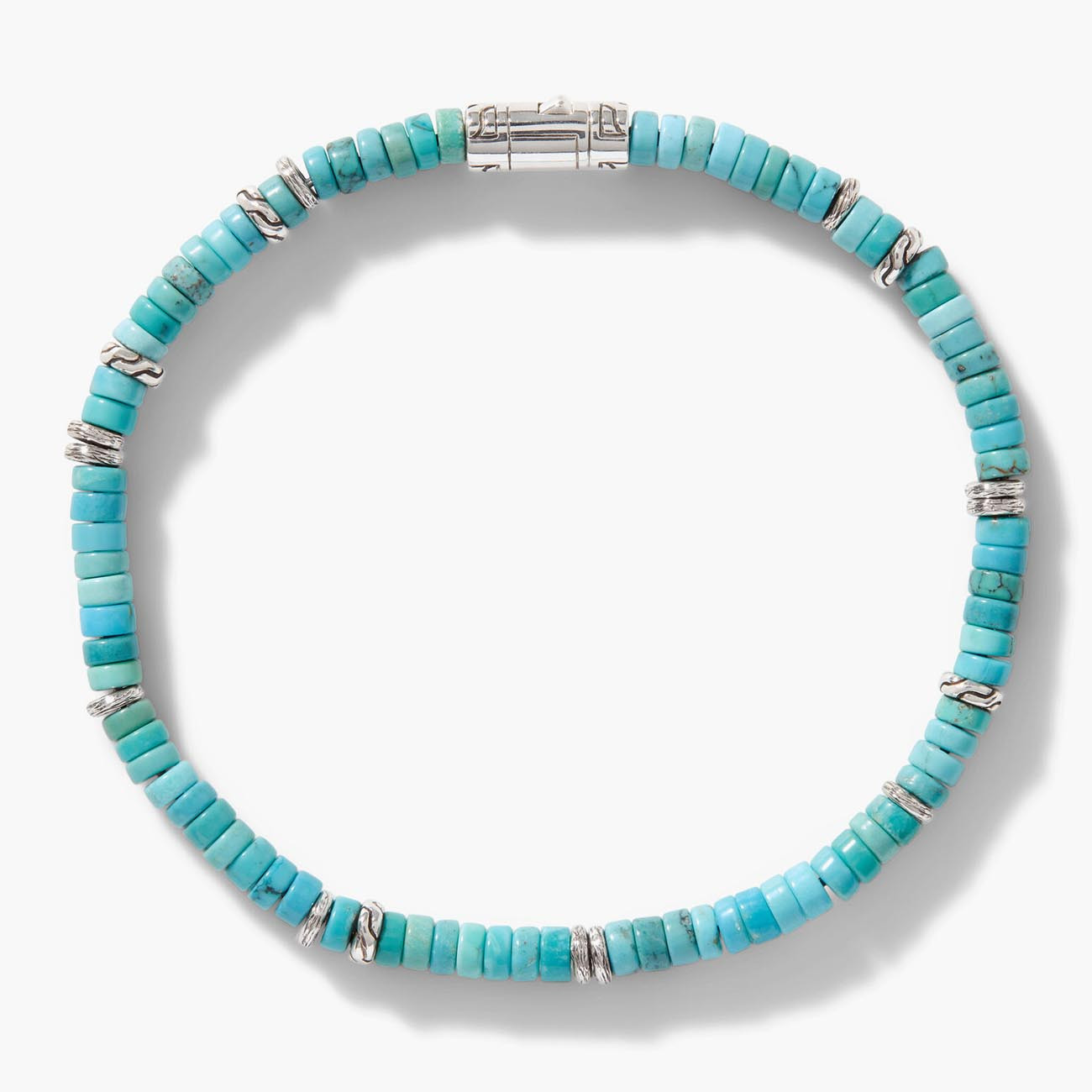 John Hardy Heishi Turquoise Classic Chain Bracelet Profile
