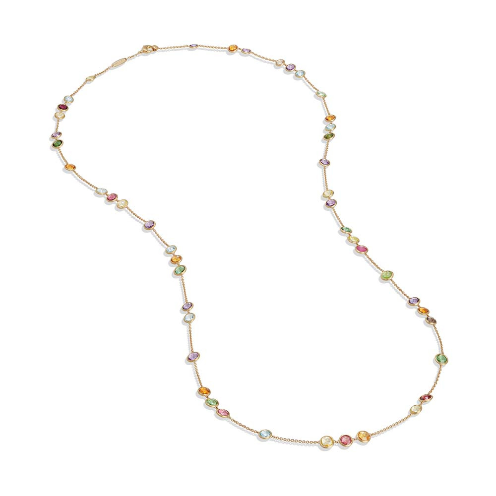 Jaipur Yellow Multi Gemstone Necklace Mix-01