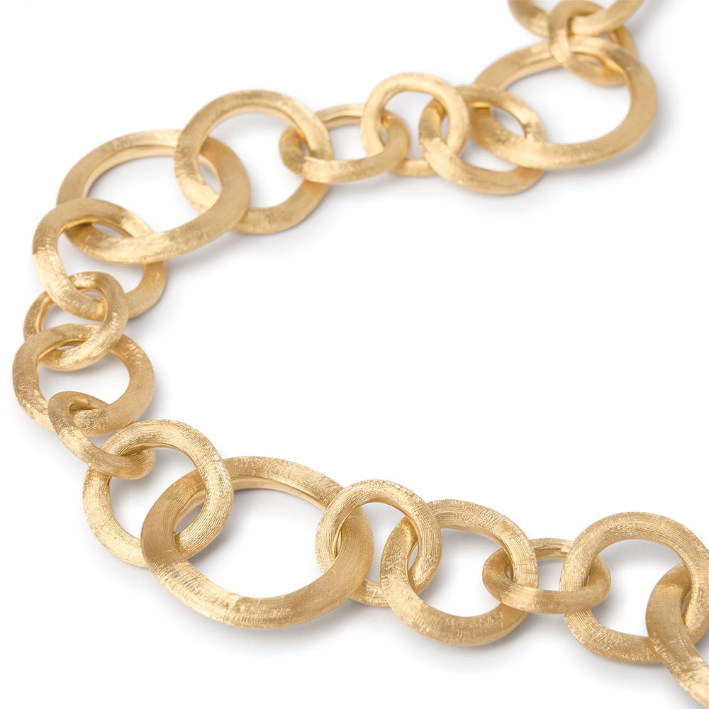 Marco Bicego Link Yellow Gold Necklace 17.75" Closeup