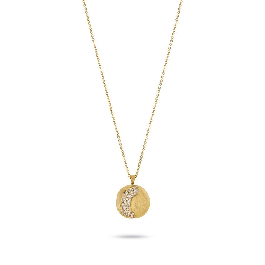 Marco Bicego Africa Constellation Large Yellow Gold Diamond Pendant Necklace