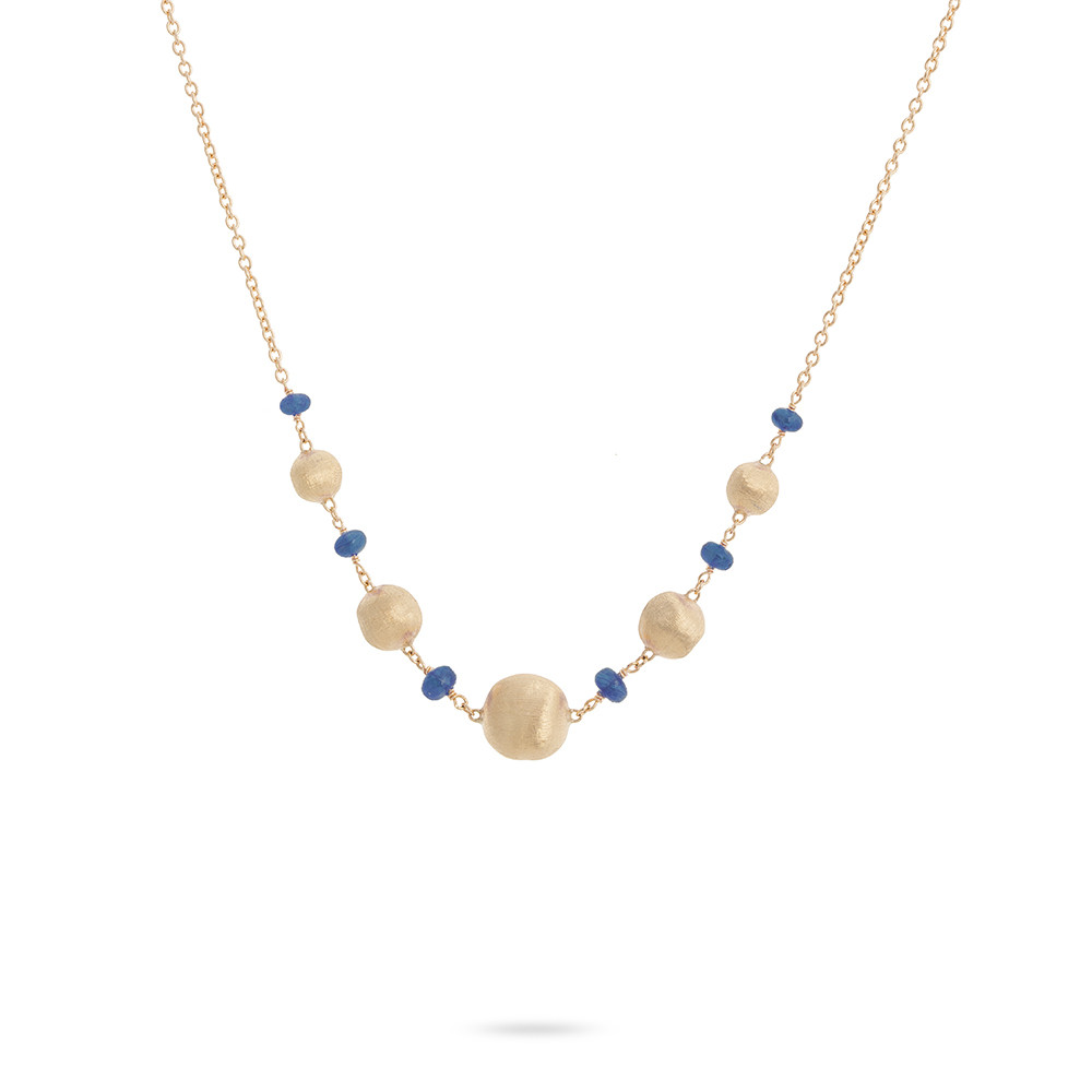 Marco Bicego Africa Stellar Sapphire Yellow Gold Necklace