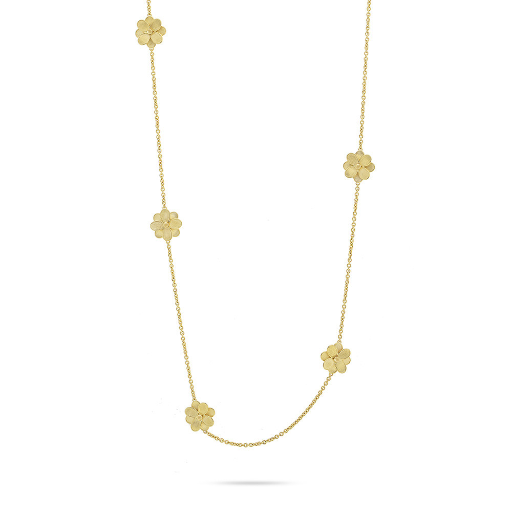 Marco Bicego Petali Yellow Gold Station Necklace