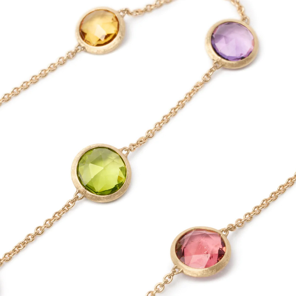 Marco Bicego Jaipur Color Mixed Gemstone Necklace Close