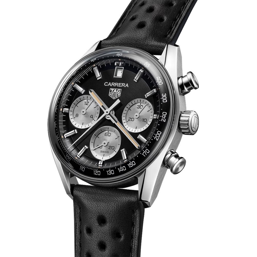 Tag Heuer Carrera Timeless Chronograph Watch, 39mm - Black