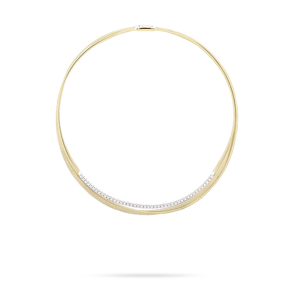 Marco Bicego Masai Diamond Layered Necklace in 18K Gold